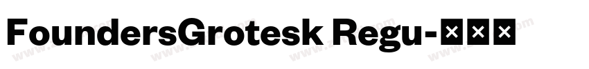 FoundersGrotesk Regu字体转换